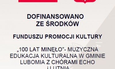 Dofinansowano ze środków Ministra Kultury i Dziedzictwa Narodowego pochodzących z Funduszu Promocji Kultury