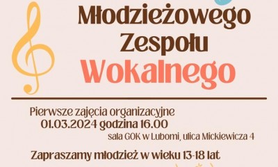 Młodzieżowy Zespół Wokalny - NABÓR