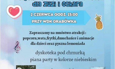 Wiejski charytatywny festyn dla Zuzi i Oskara